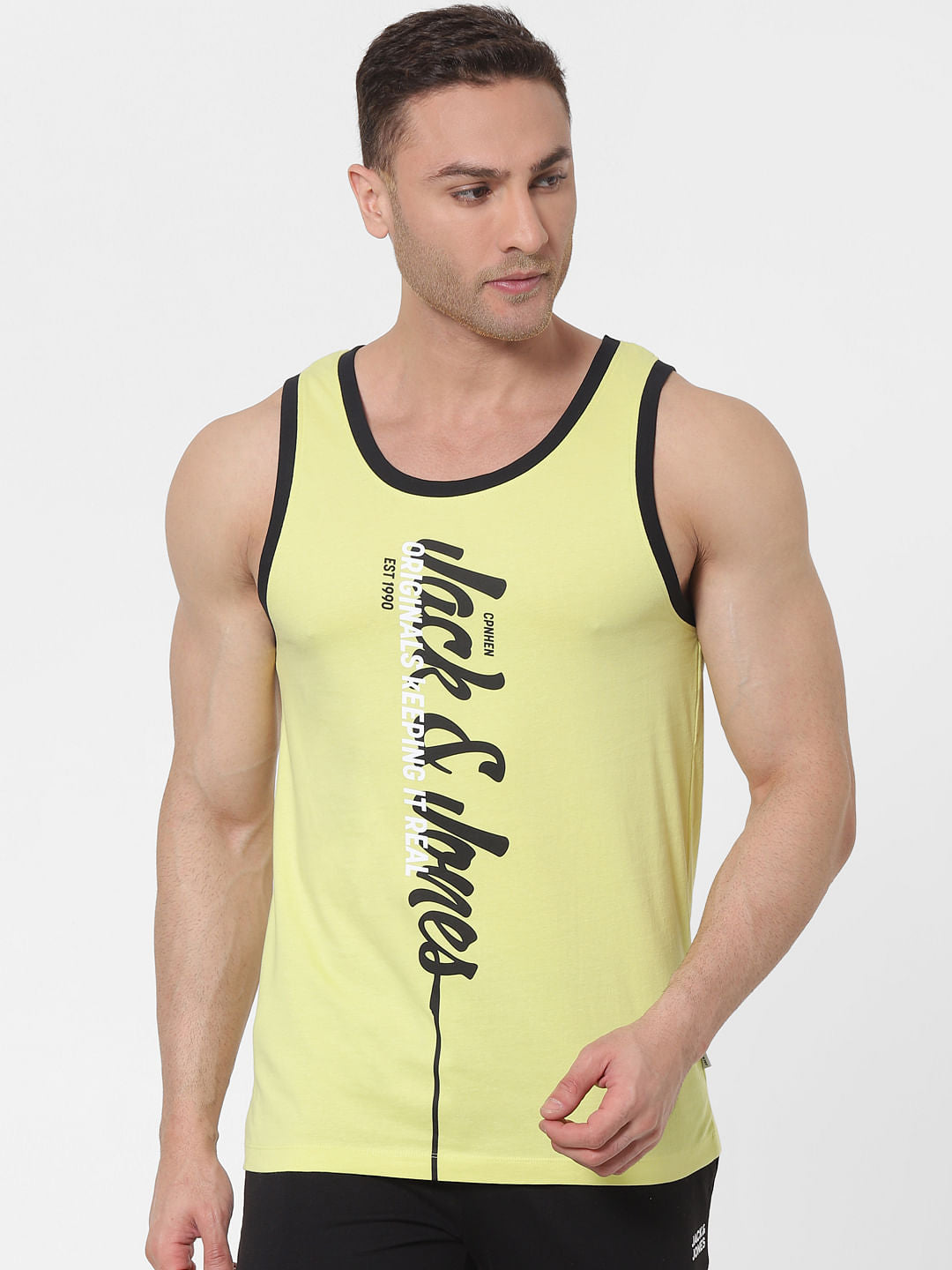 Green Logo Print Vest