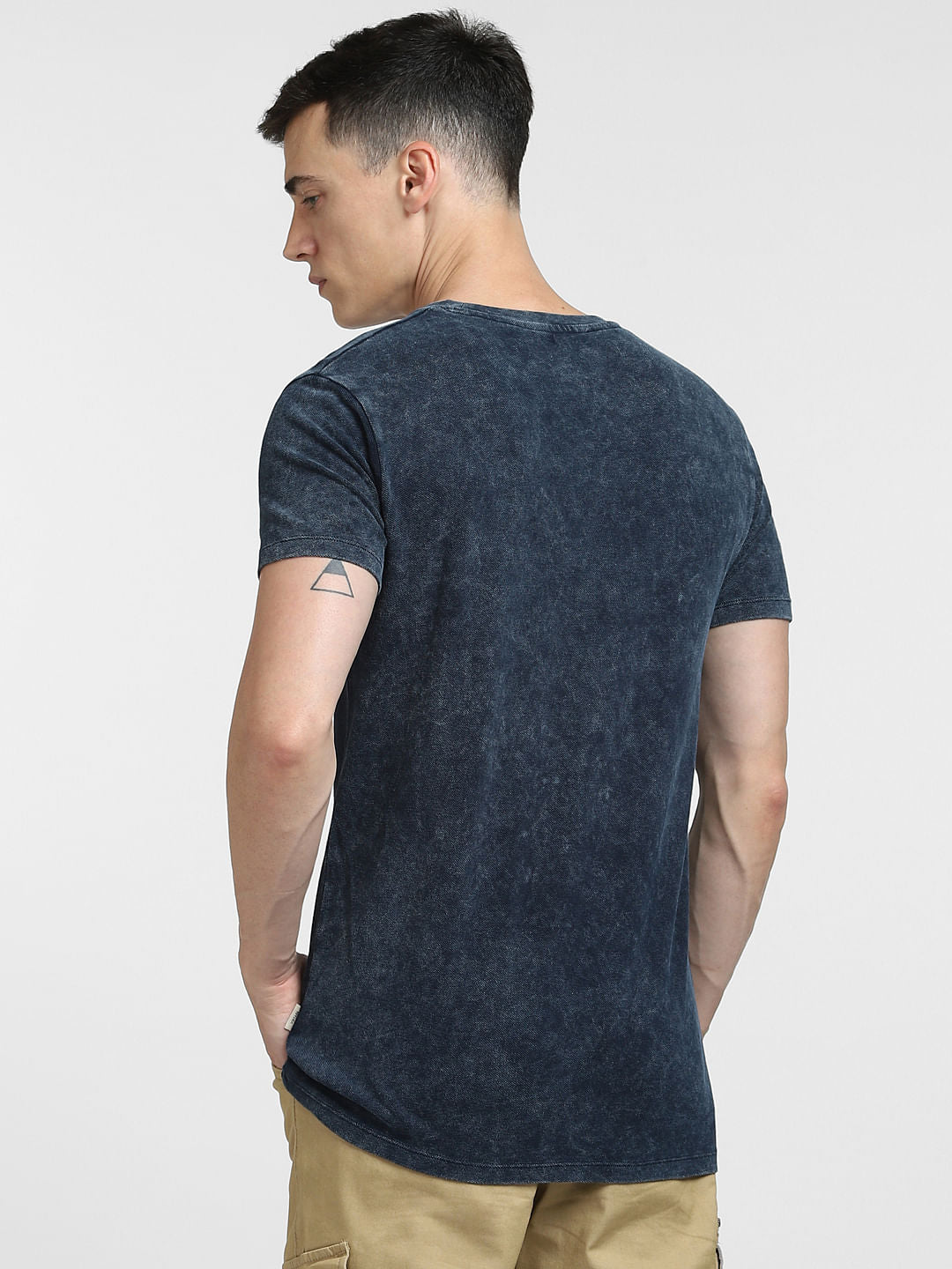 Blue Washed Crew Neck T-shirt