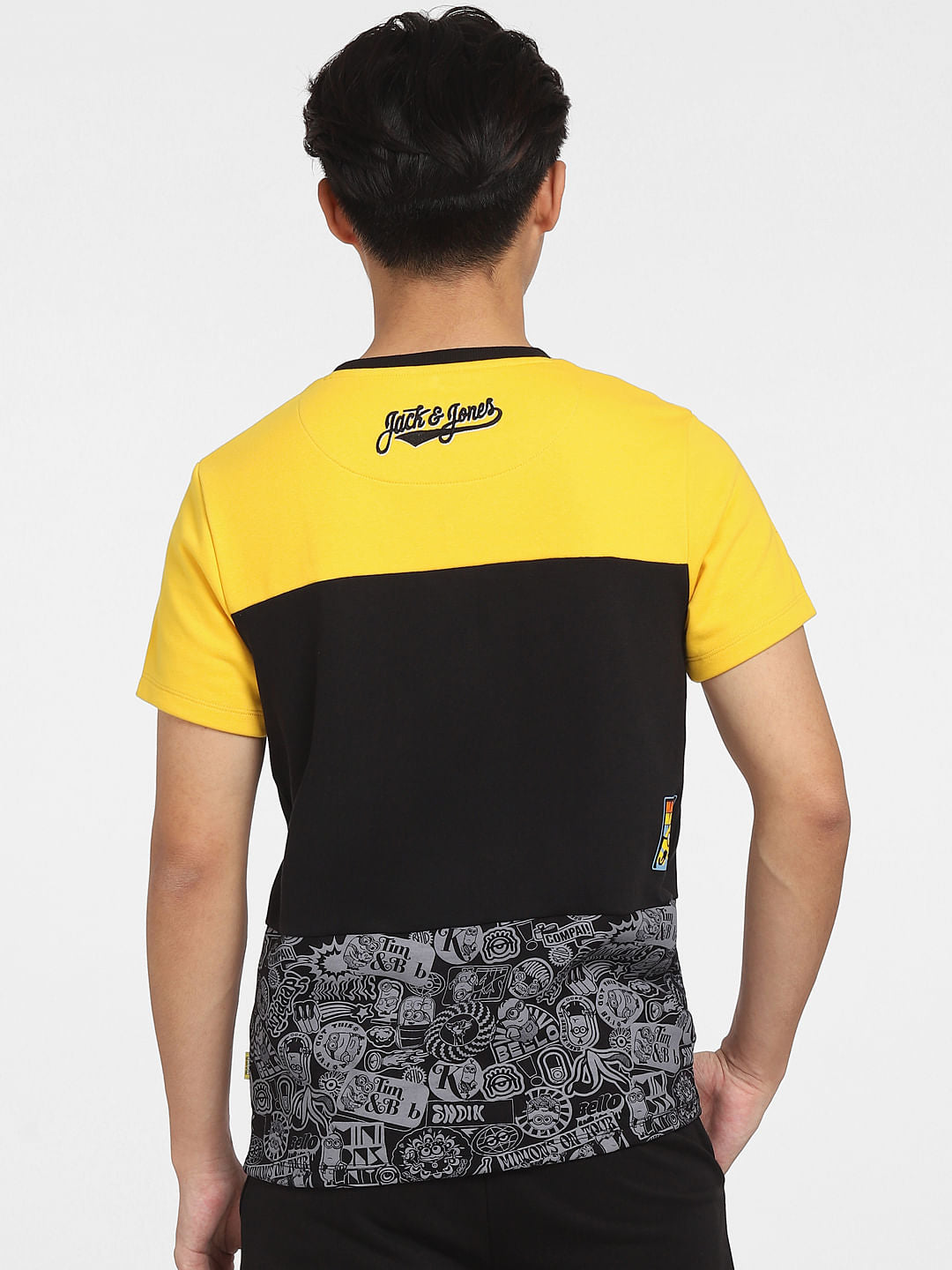 x Minion Yellow Colourblocked Co-ord T-shirt