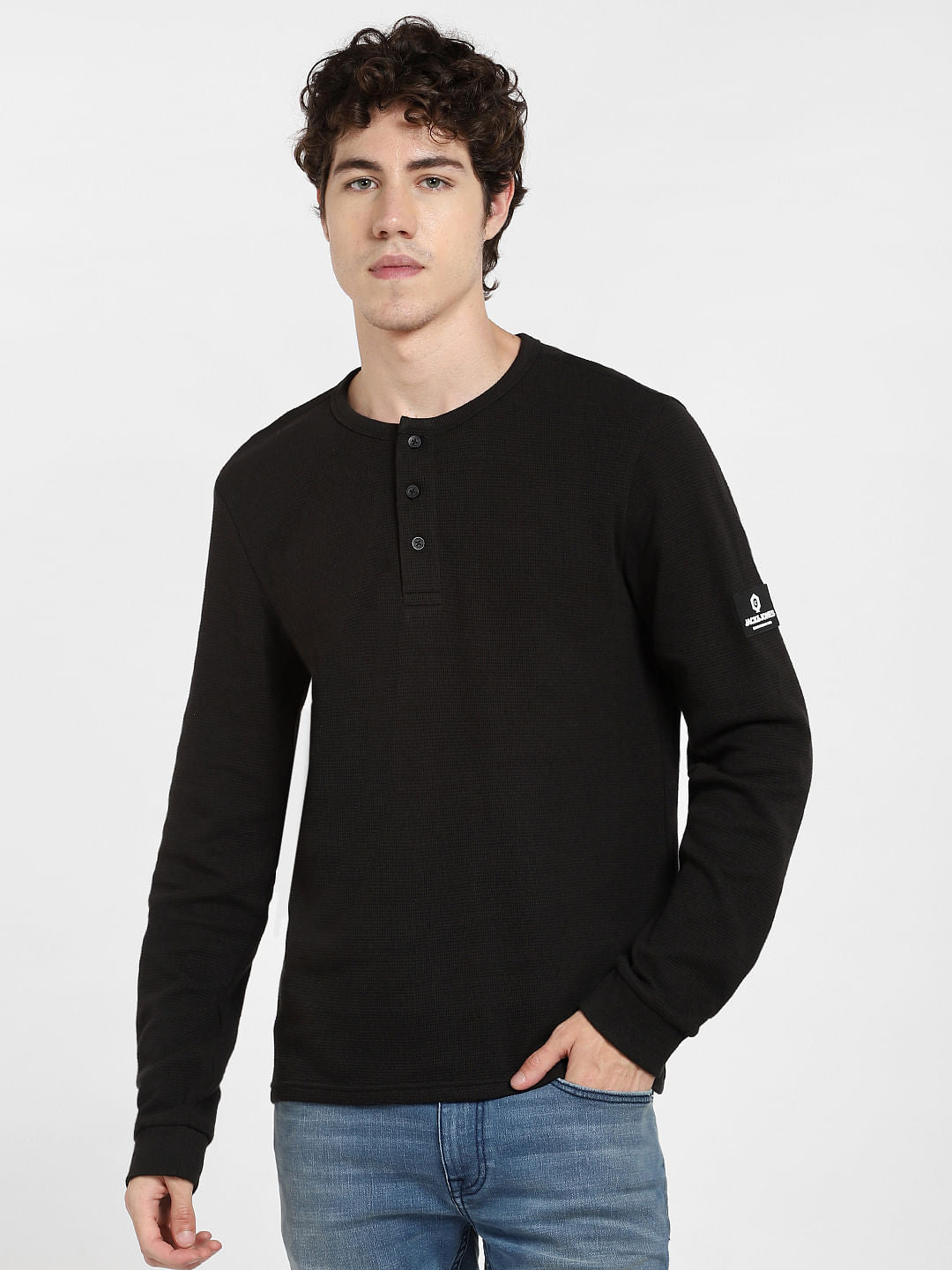 Black Henley T-shirt