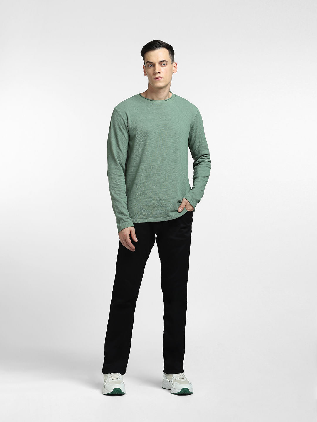 Green Crew Neck T-shirt