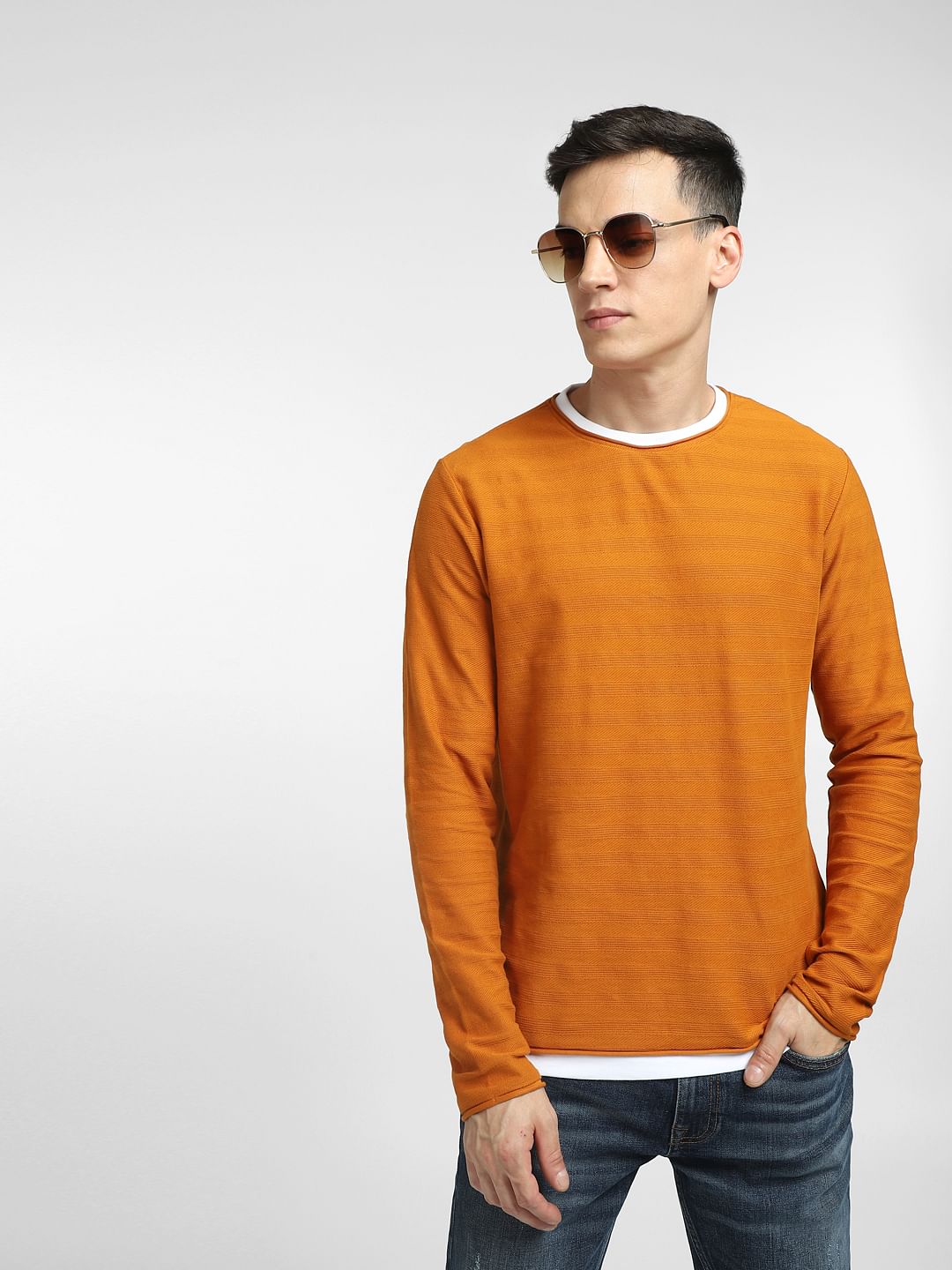 Brown Crew Neck T-shirt