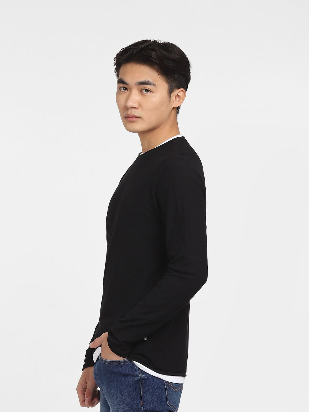 Black Crew Neck T-shirt