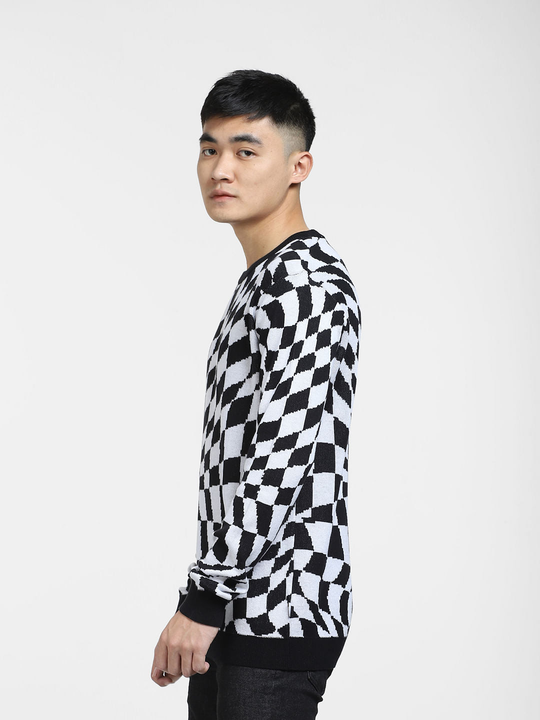 Black Monochrome Pullover