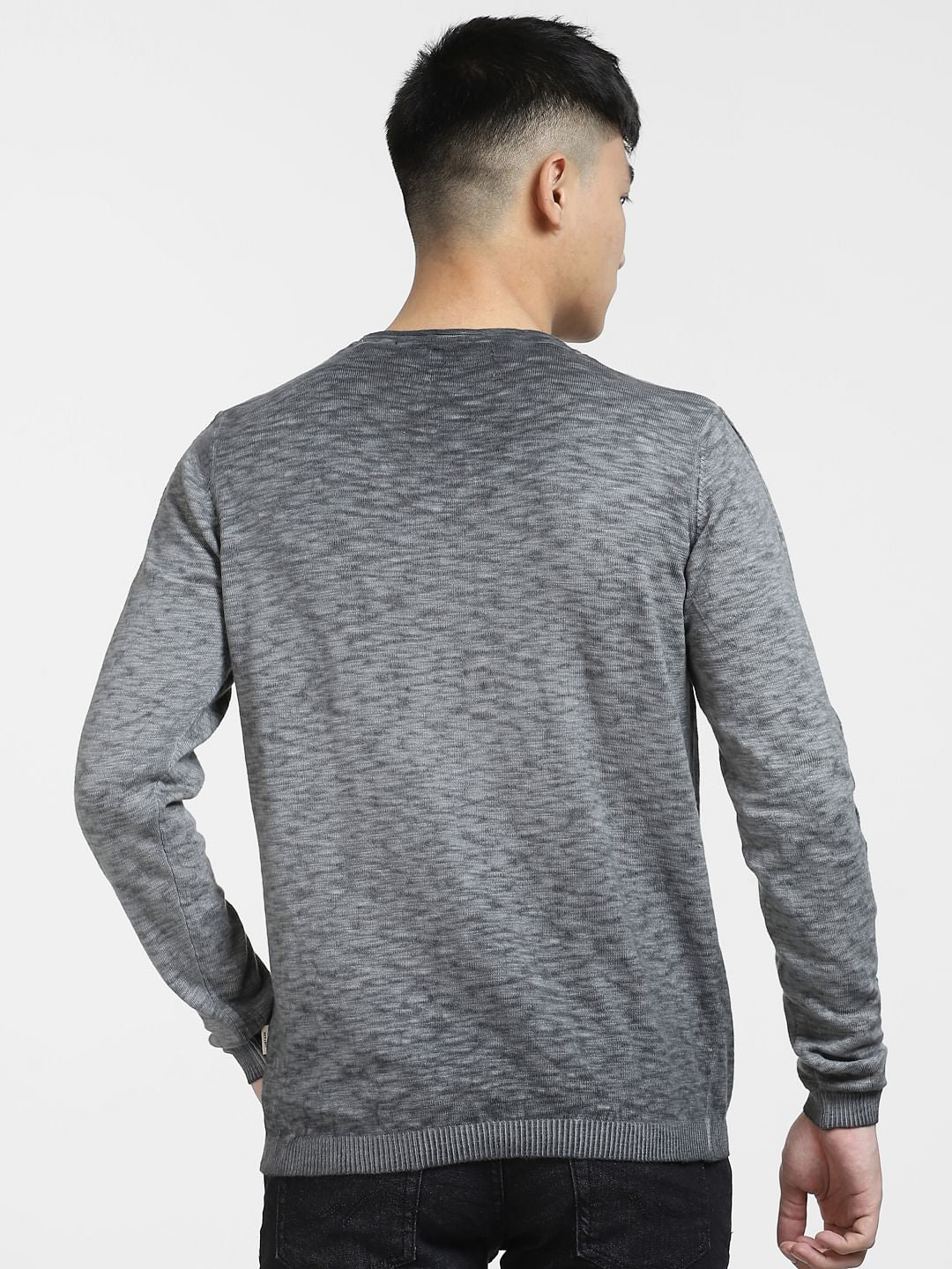Dark Grey Full Sleeves Pullover