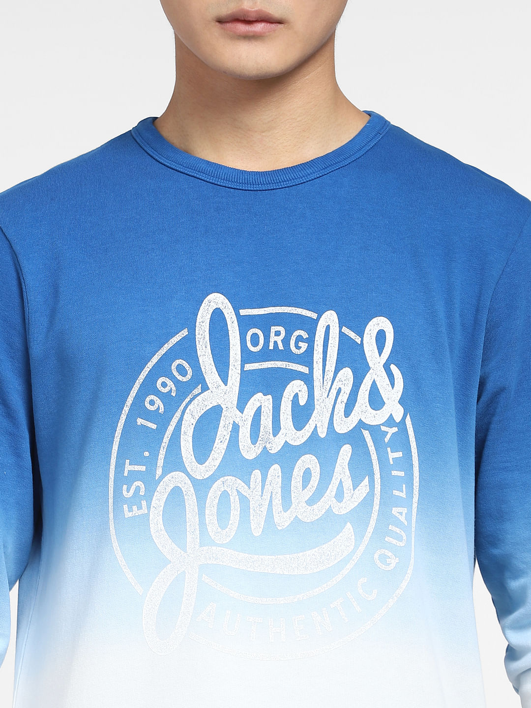 Light Blue Colourblocked Sweatshirt