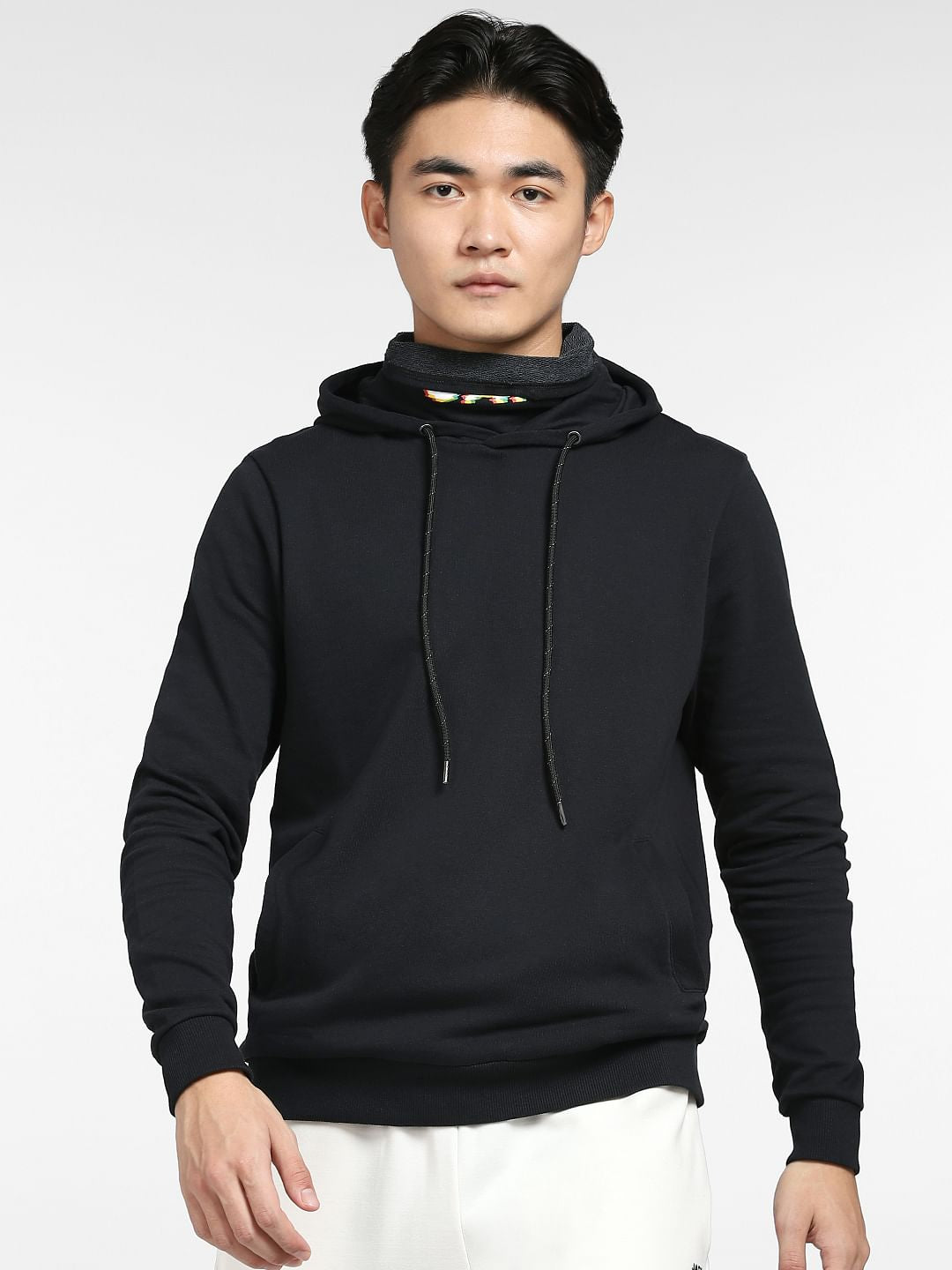 Black High Neck Sweatshirt