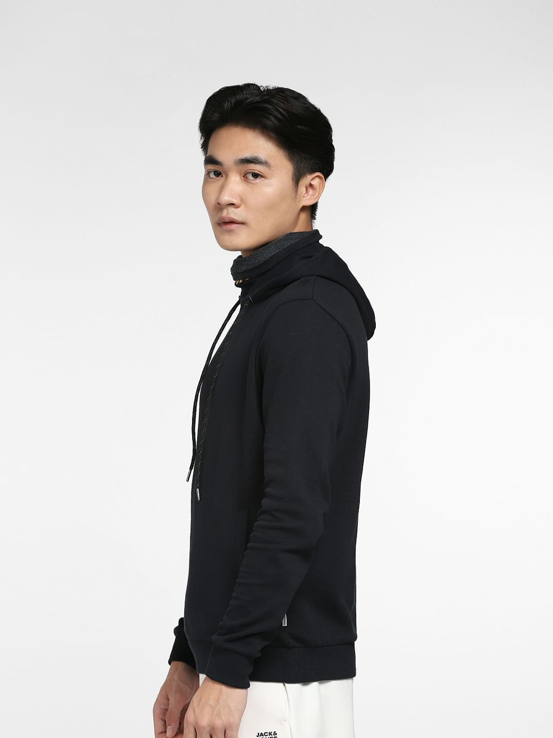 Black High Neck Sweatshirt