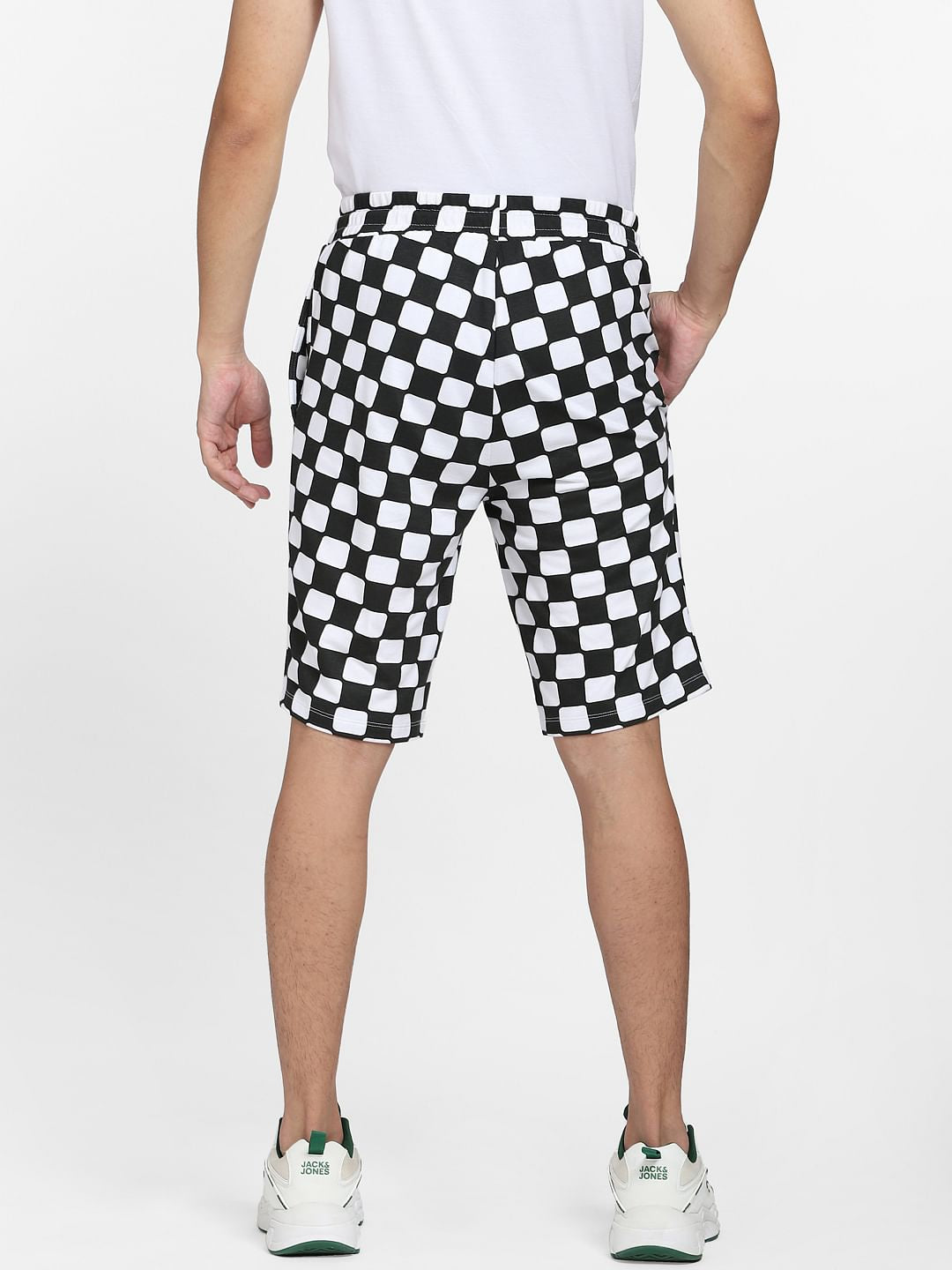 Minion White Mid Rise Co-ord Shorts