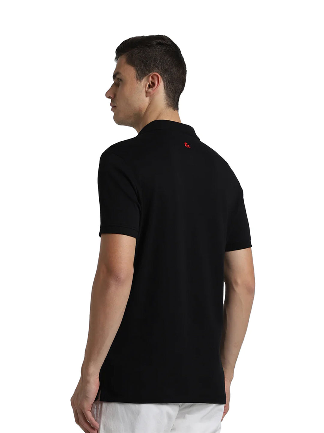 Black Cotton Polo