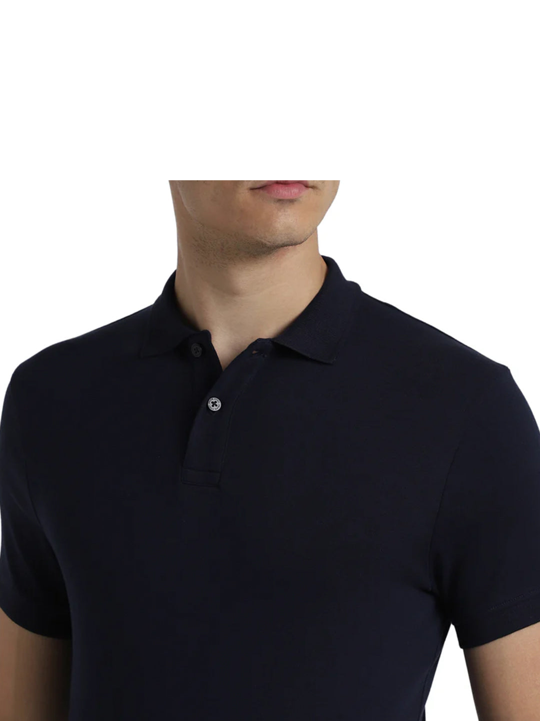 Navy Blue Cotton Polo