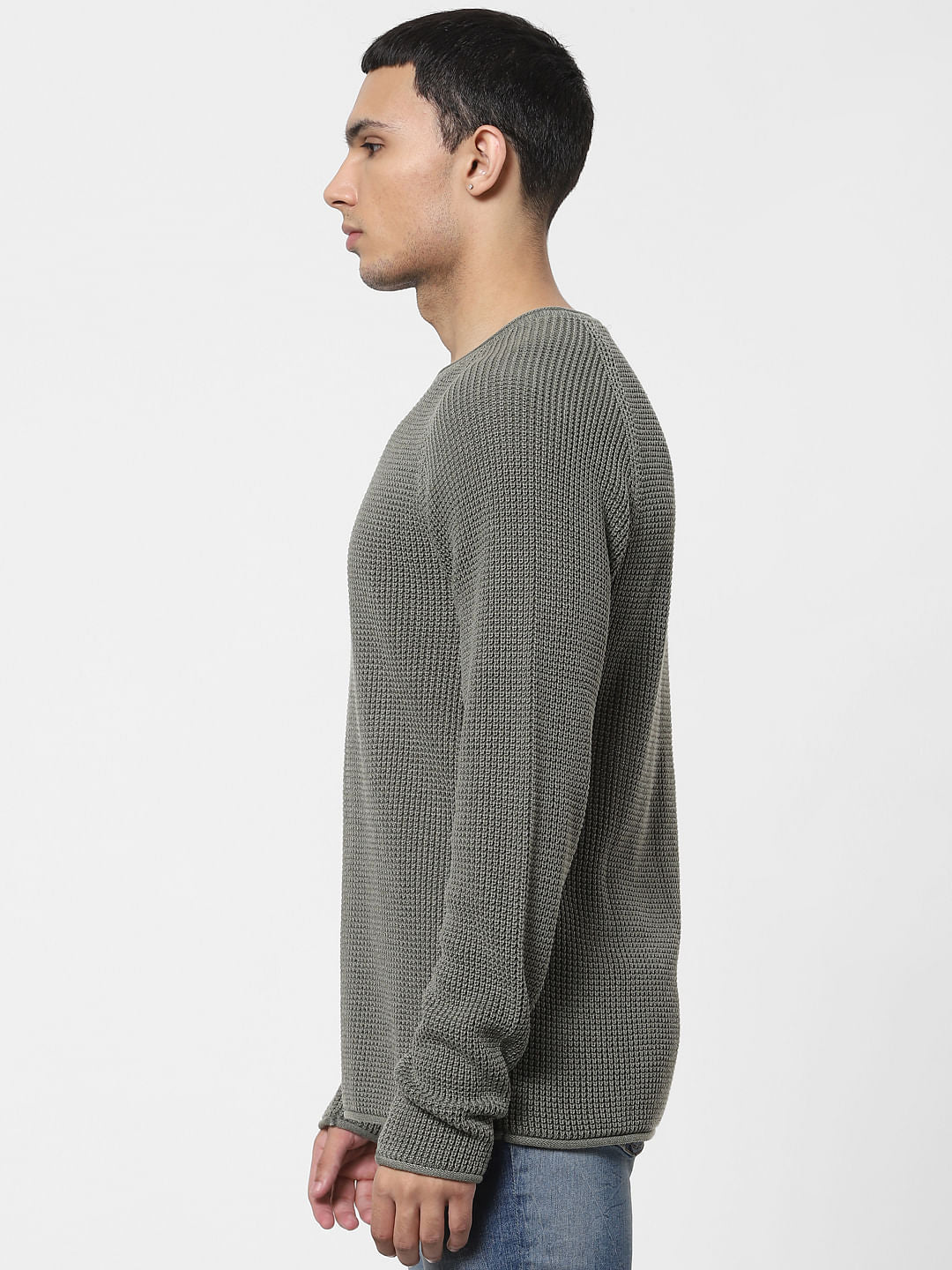 Green Knit Pullover