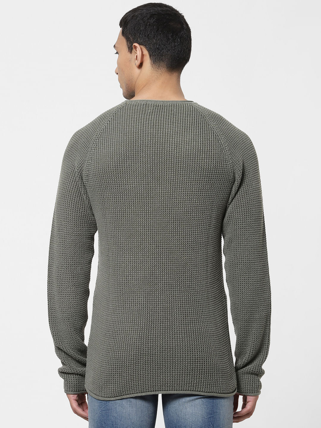 Green Knit Pullover