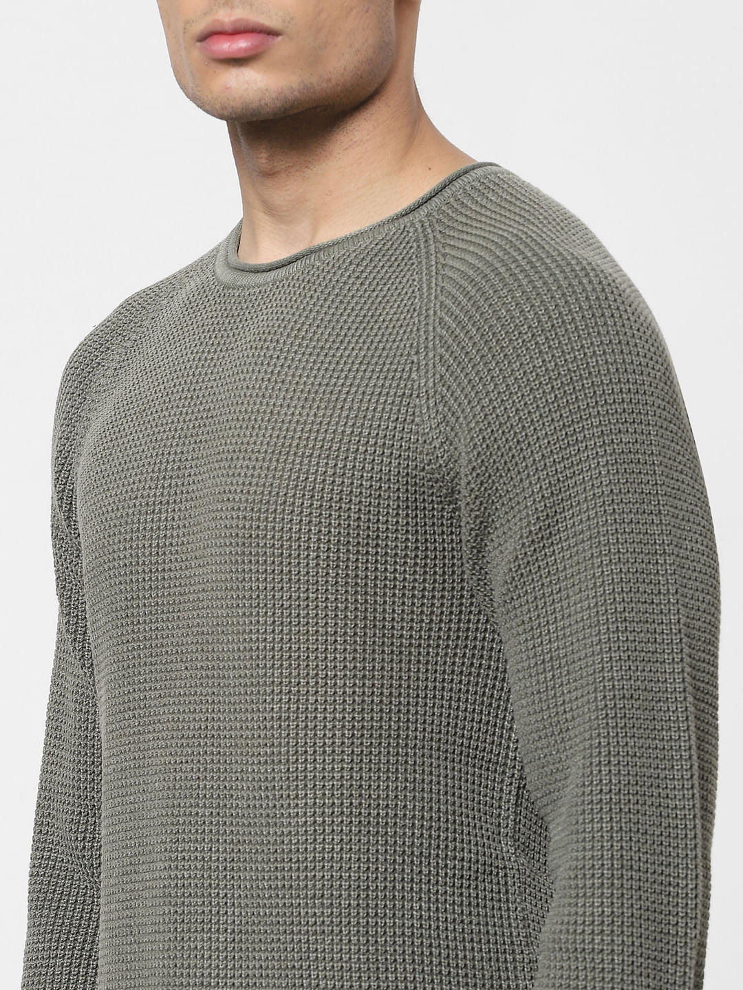 Green Knit Pullover