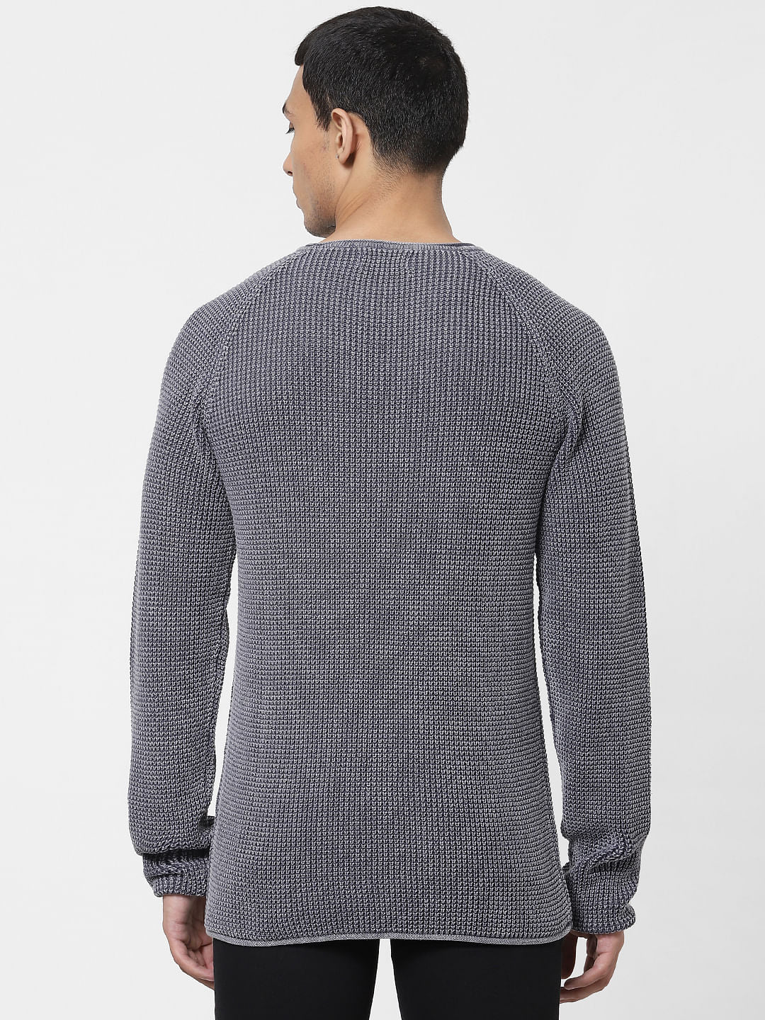Blue Knit Pullover