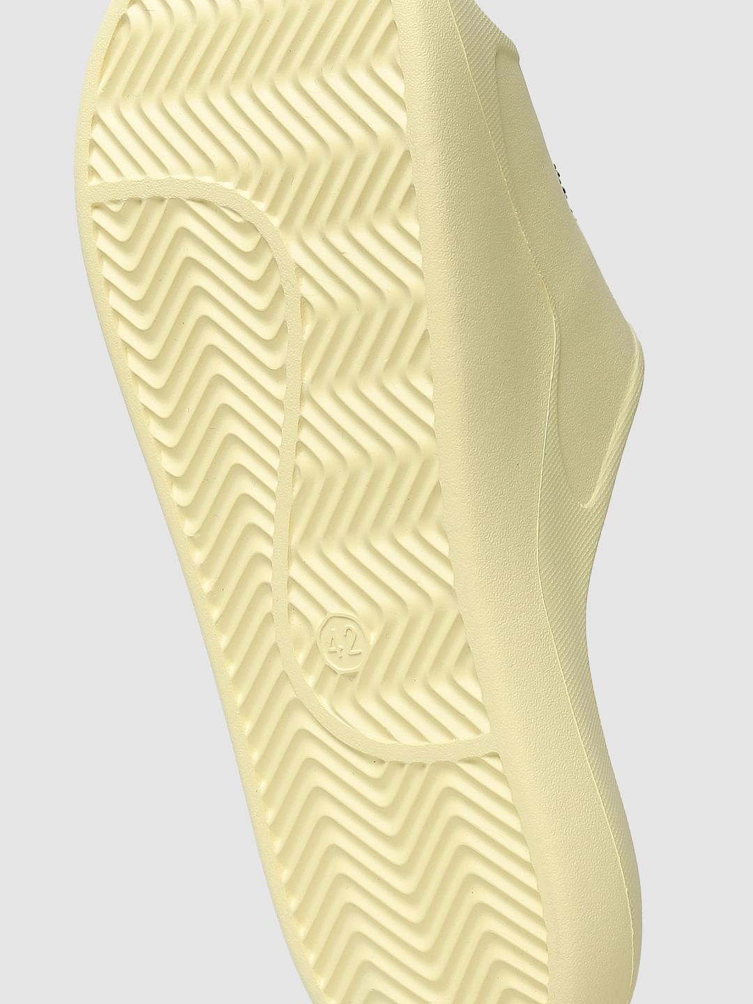 Pastel Yellow Logo Print Sliders