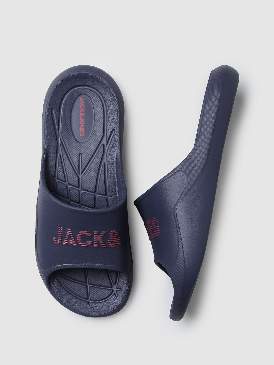 Blue Logo Print Sliders