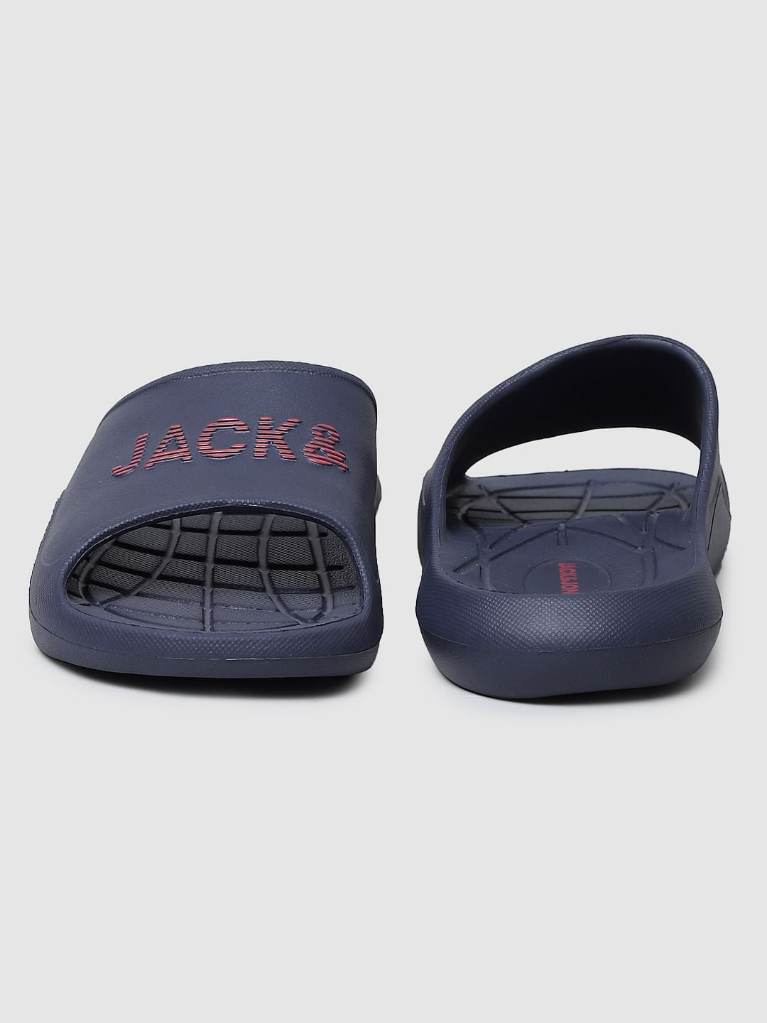 Blue Logo Print Sliders