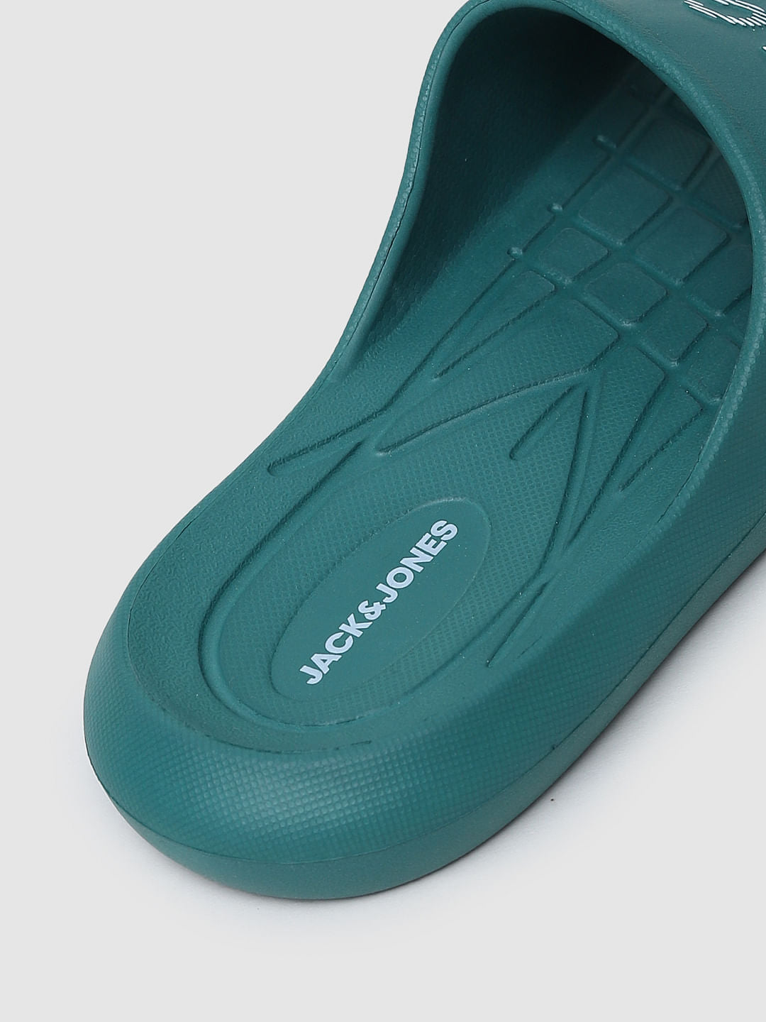 Green Logo Print Sliders