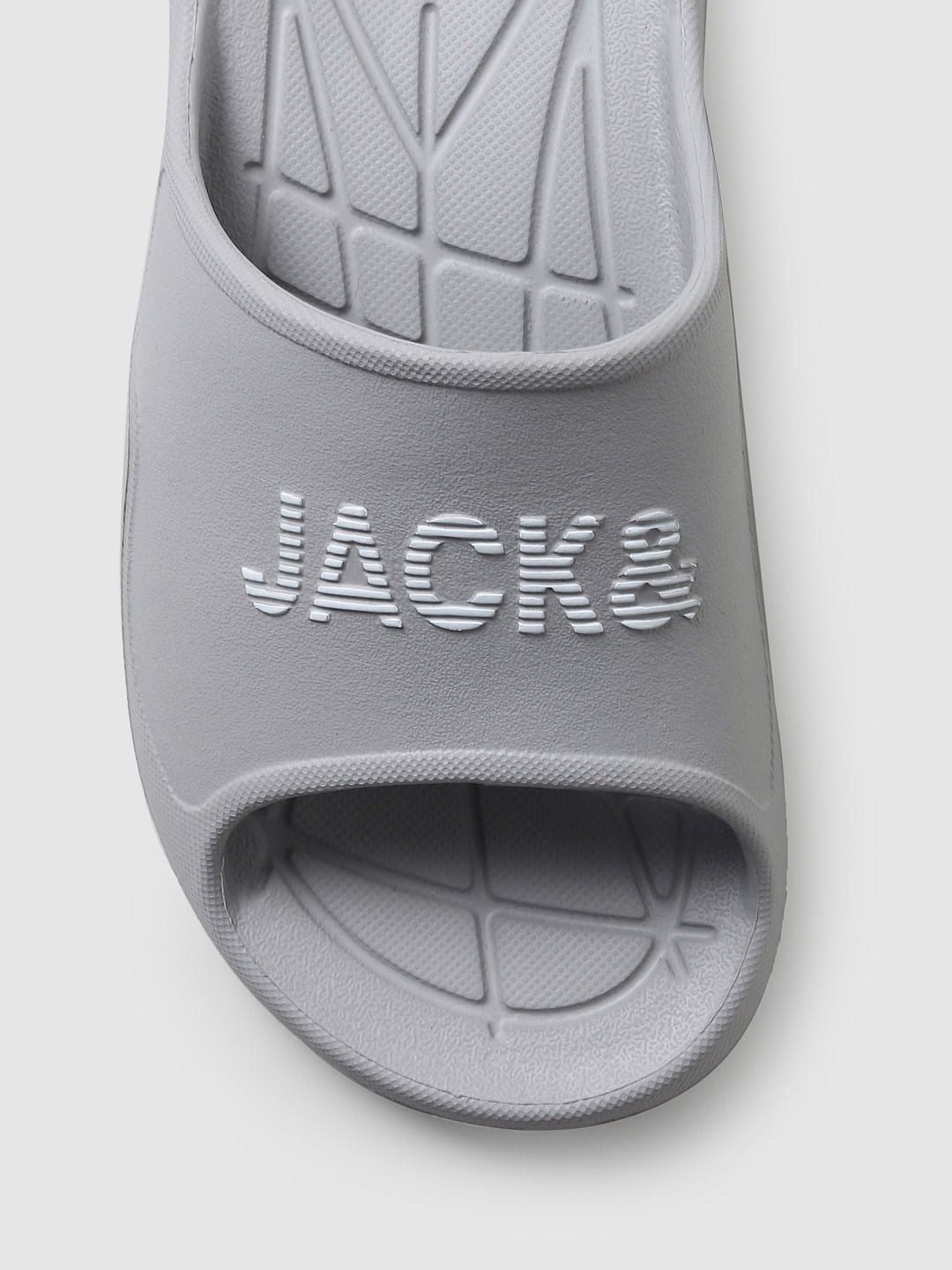 Grey Logo Print Sliders