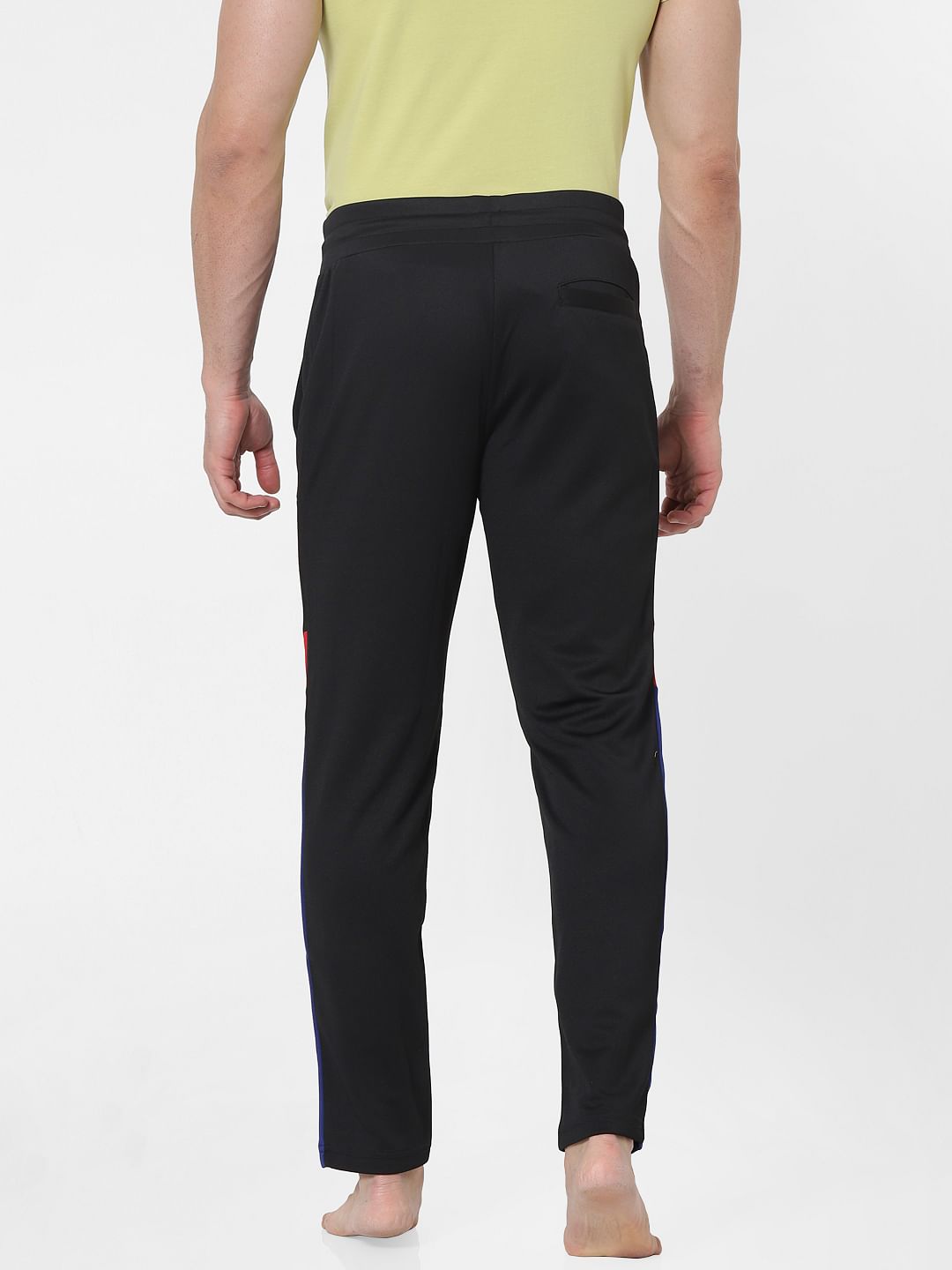 Black Tape Detail Trackpants