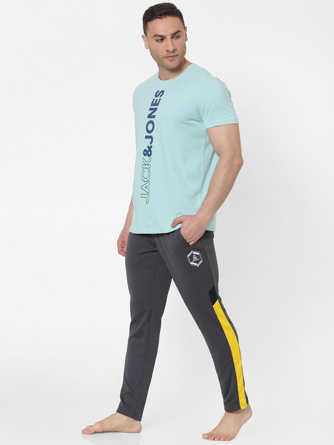 Grey Tape Detail Trackpants - S