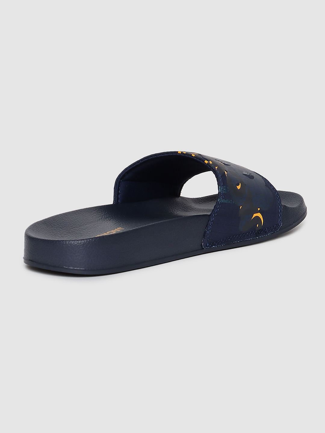 Blue Abstract Print Pool Sliders