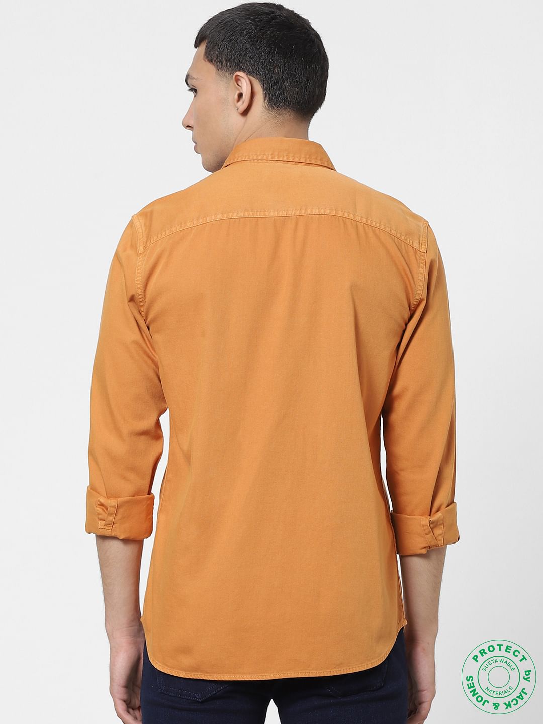 Orange Full Sleeves Shirt