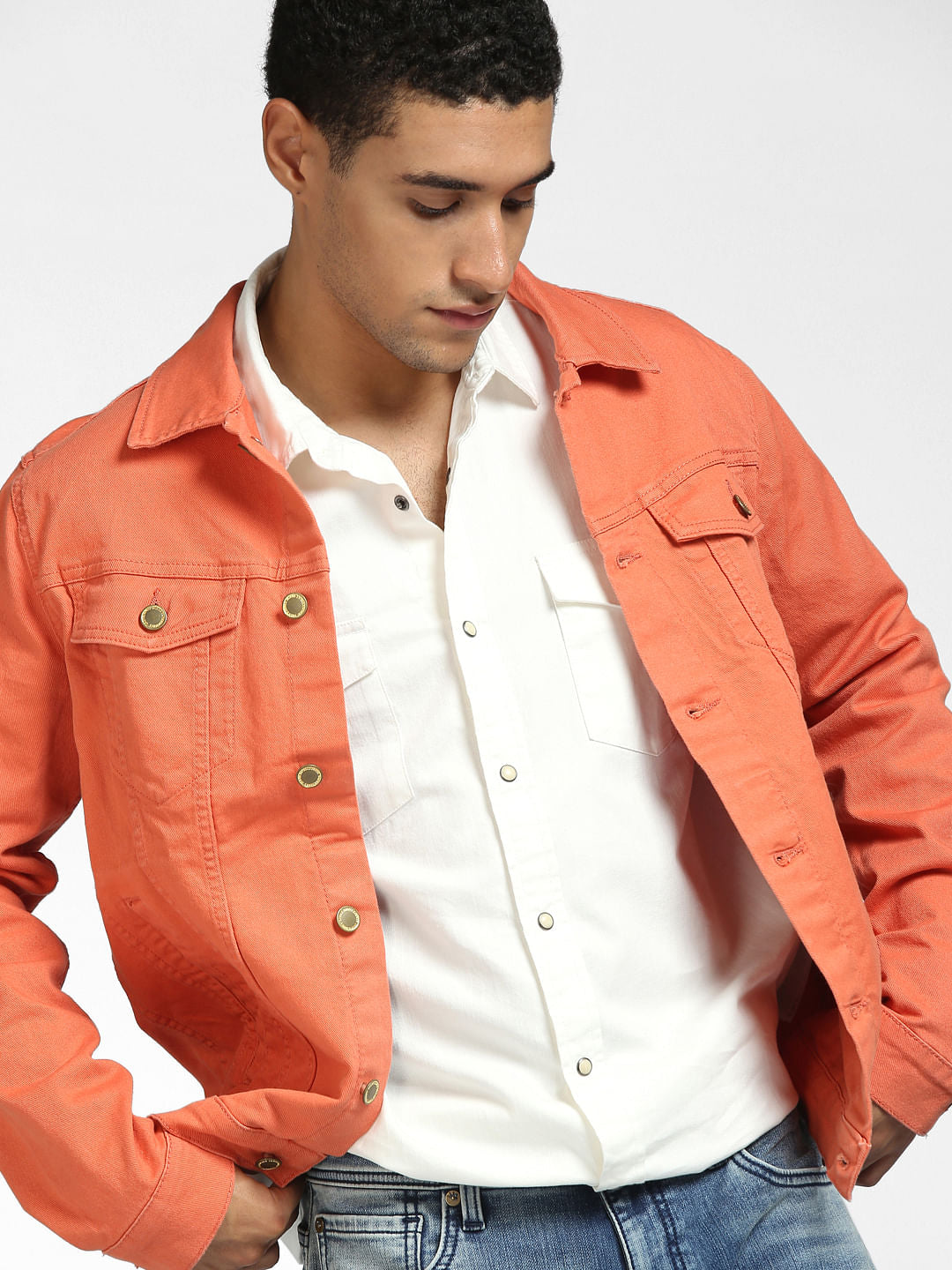 Off White Full Sleeves Shirt - S