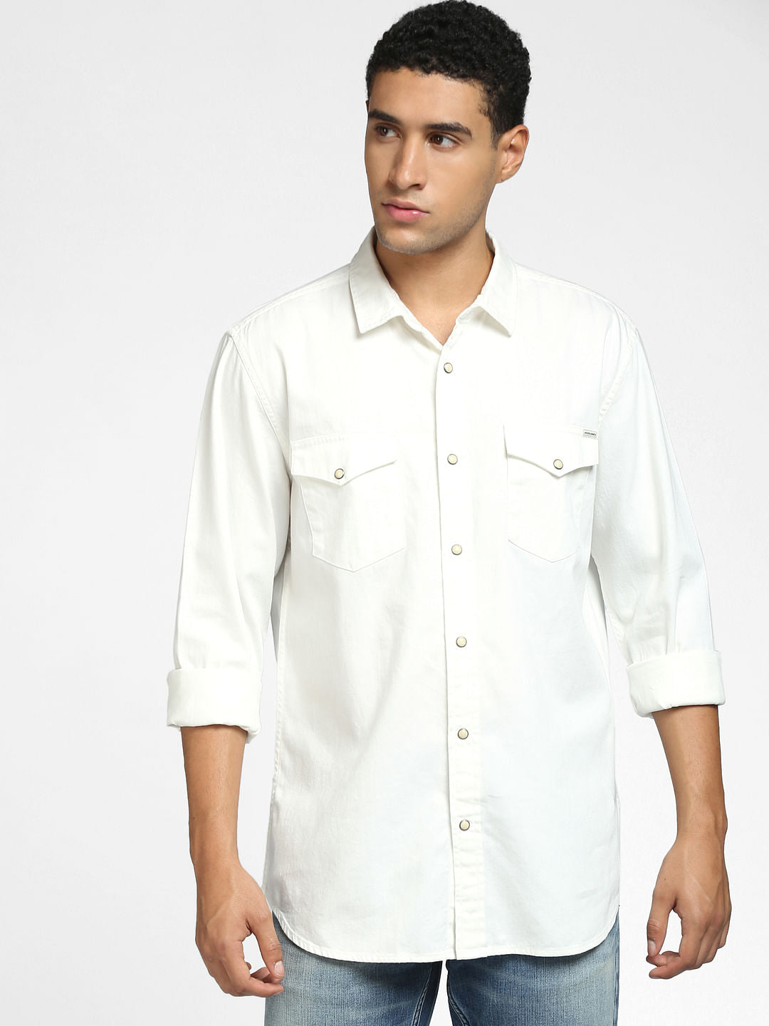 Off White Full Sleeves Shirt