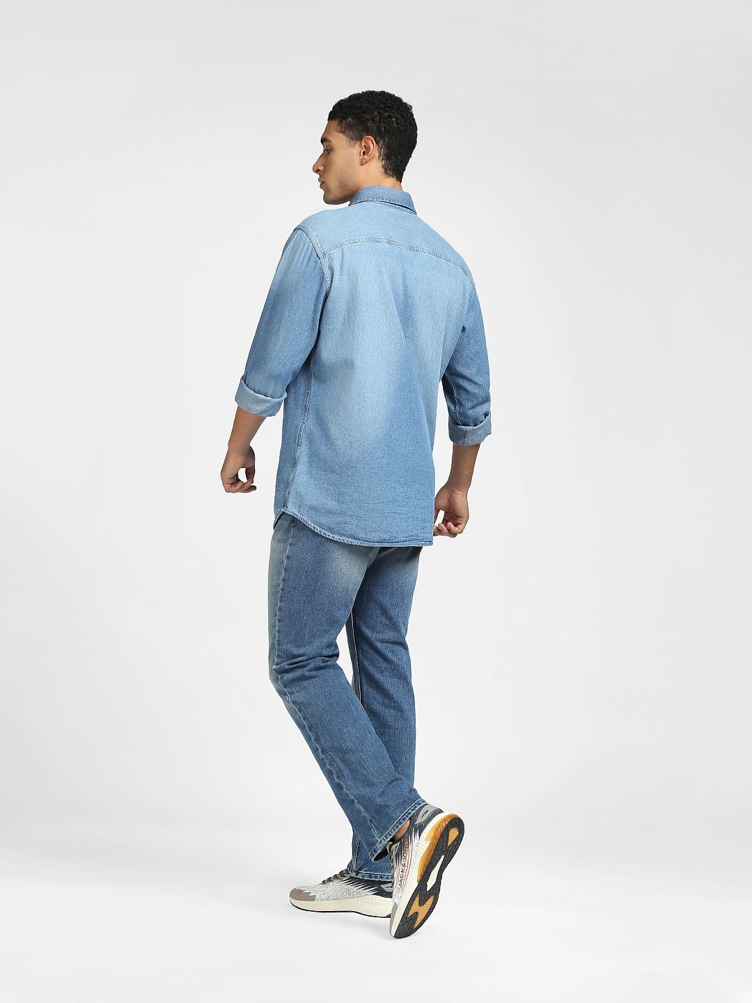 Light Blue Denim Full Sleeves Shirt