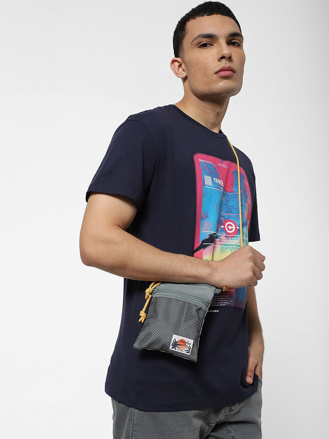 Black Mesh Sling Bag - ONE
