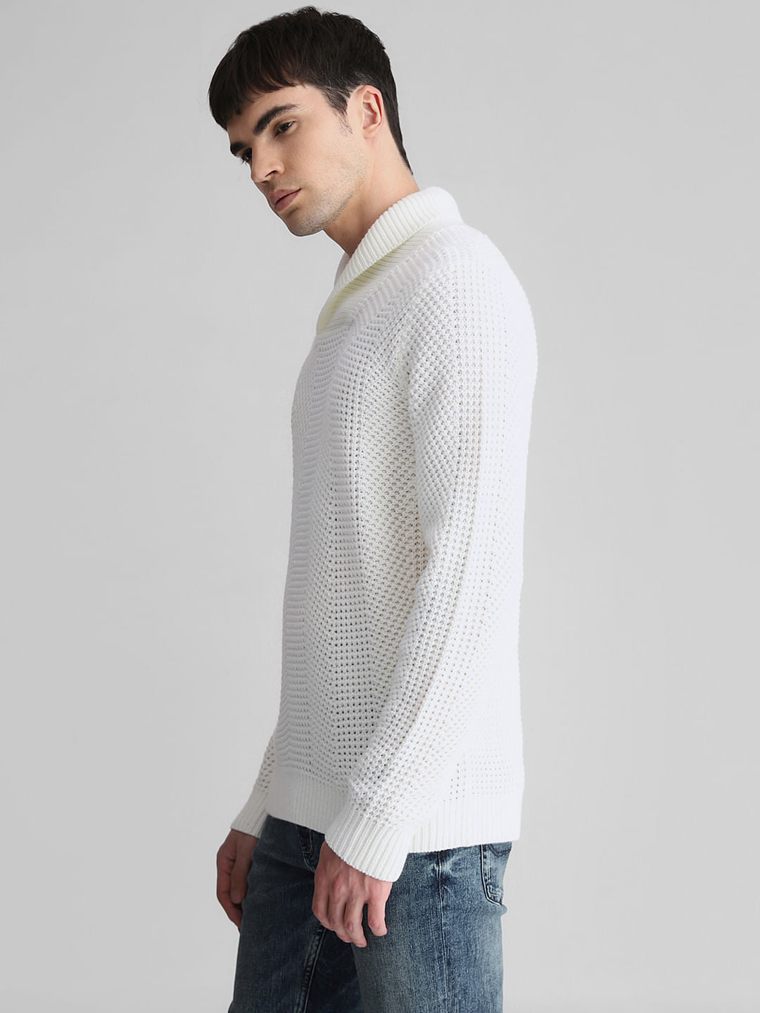 White Knitted Sweater