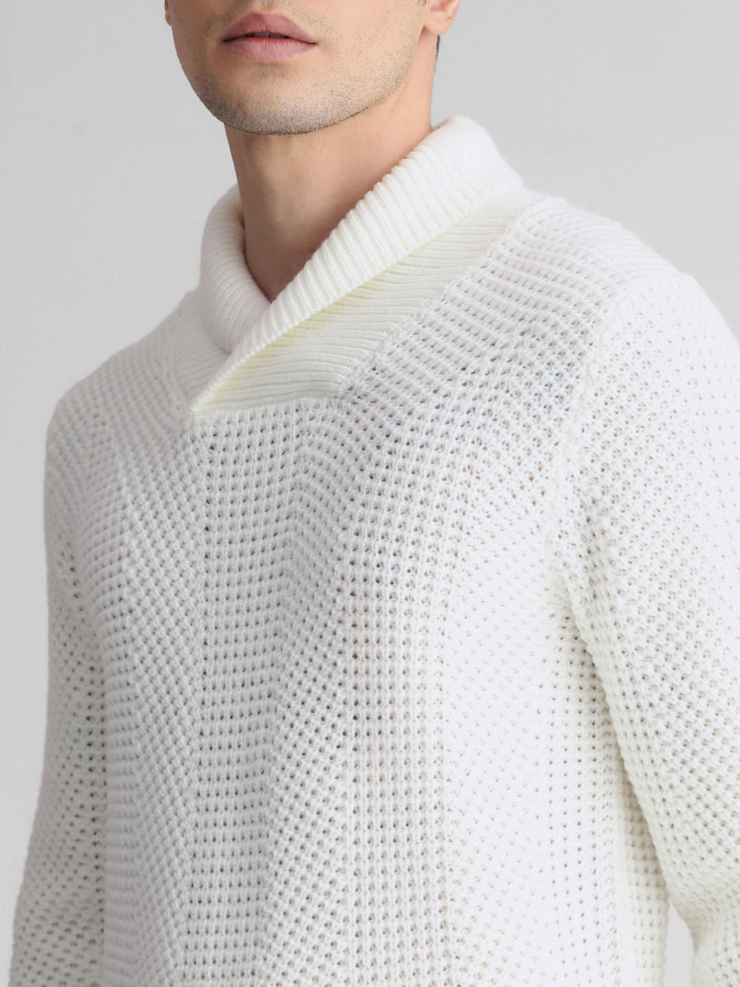 White Knitted Sweater