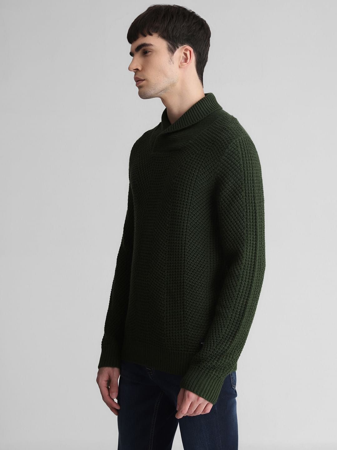 Dark Green Knitted Sweater