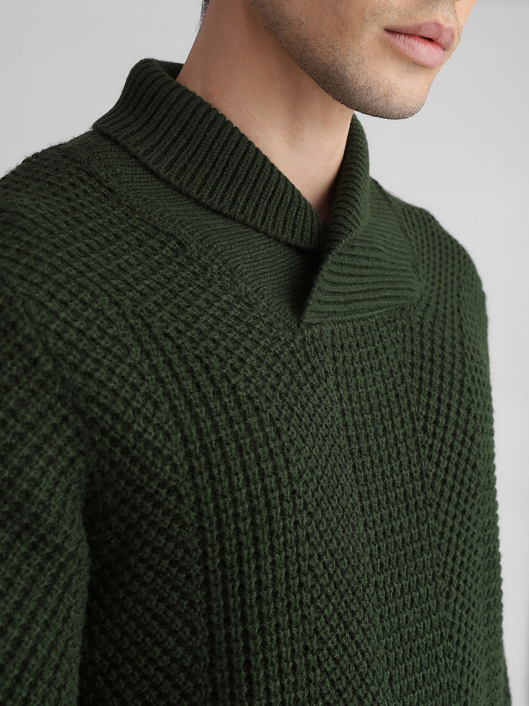 Dark Green Knitted Sweater