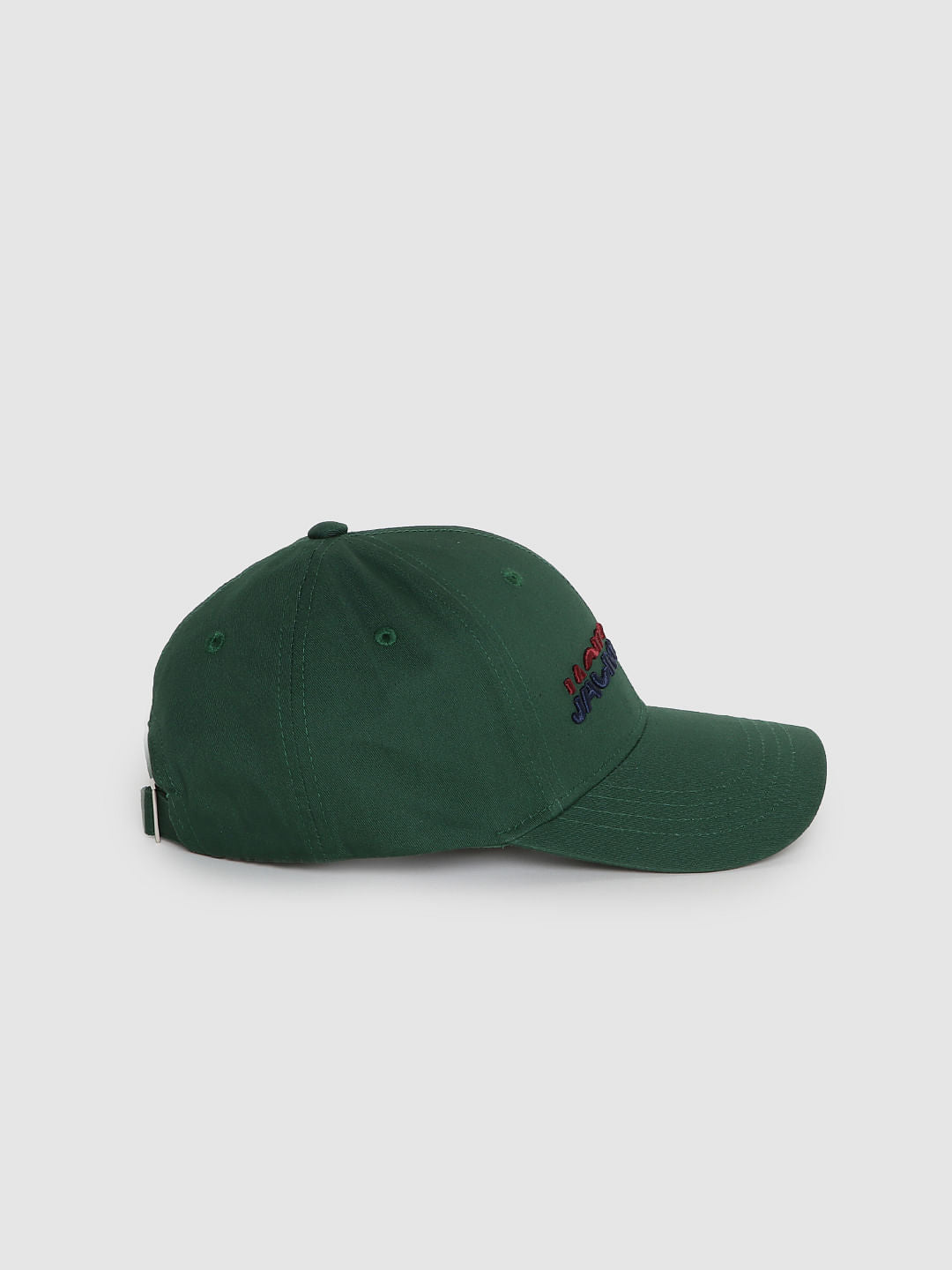 Green Logo Print Baseball Cap