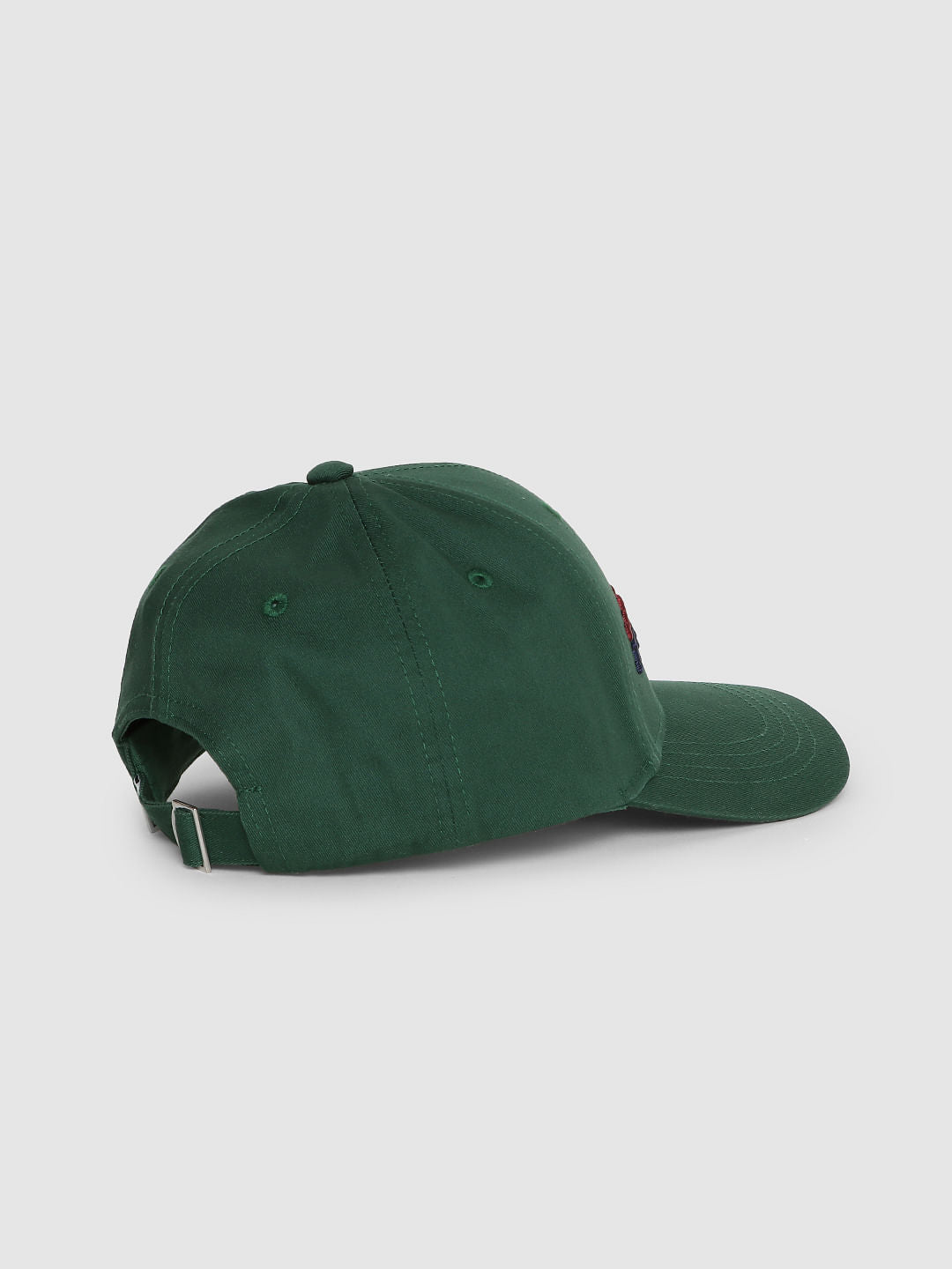 Green Logo Print Baseball Cap