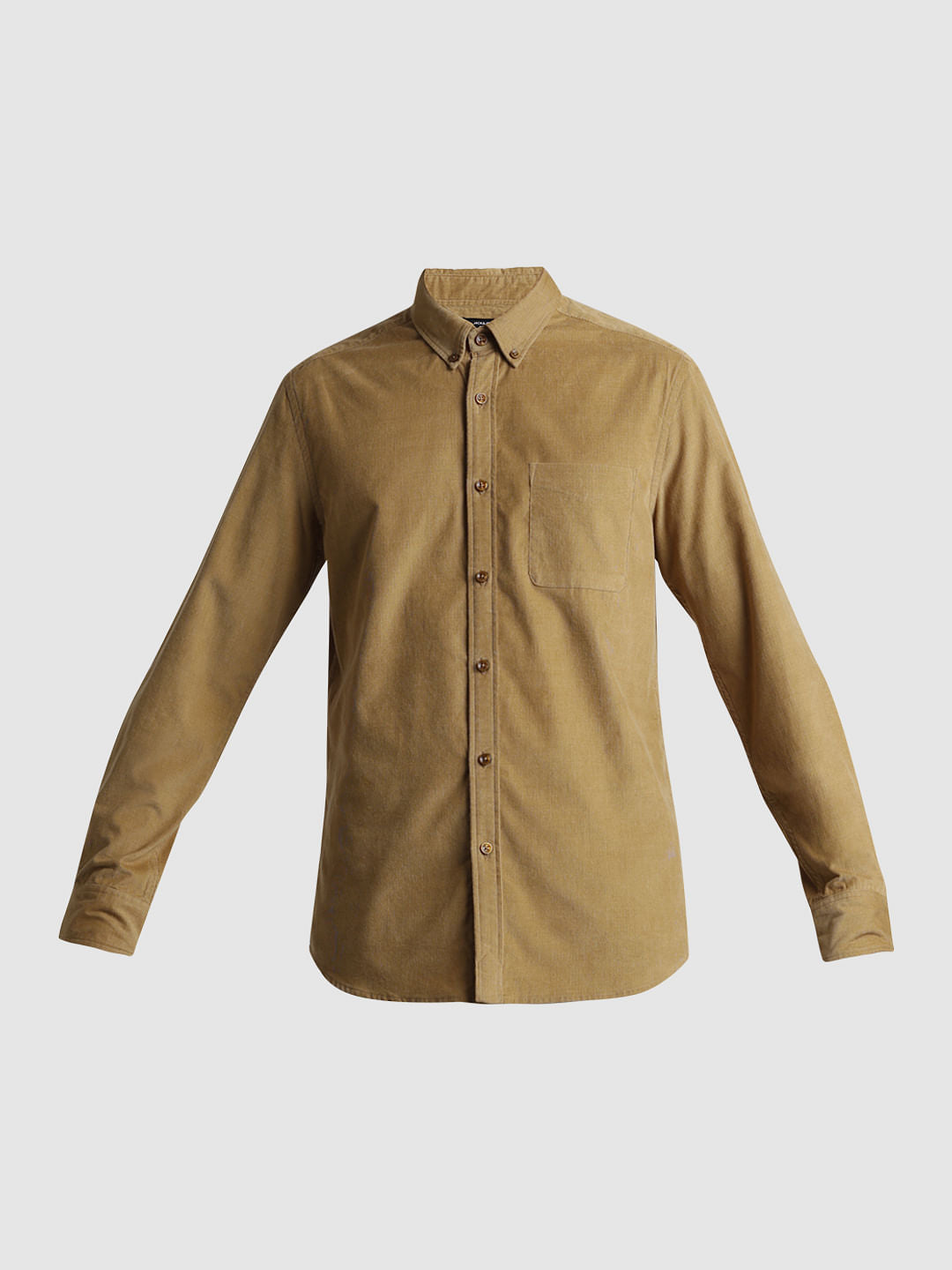 Brown Corduroy Full Sleeves Shirt