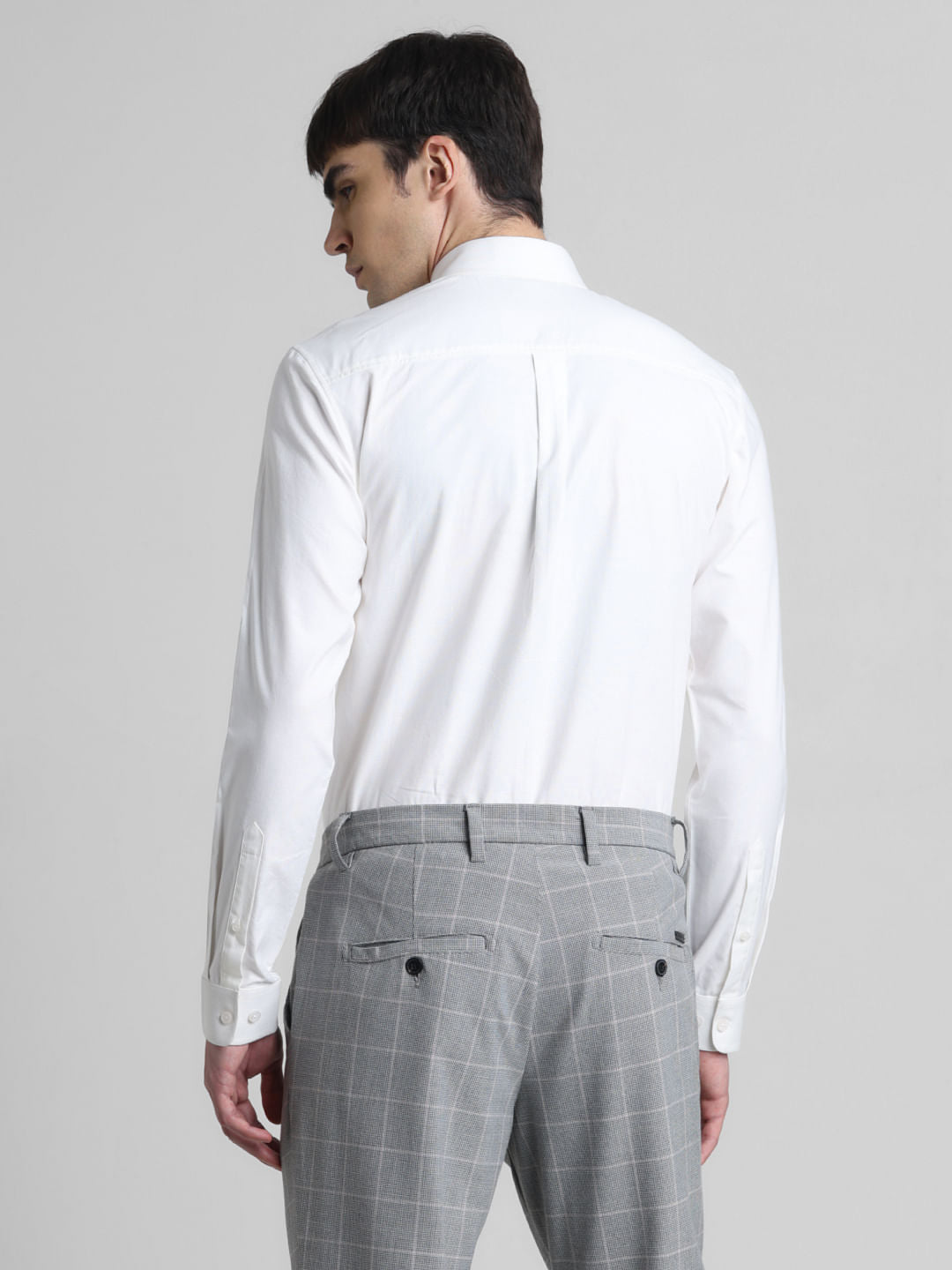 White Oxford Full Sleeves Shirt