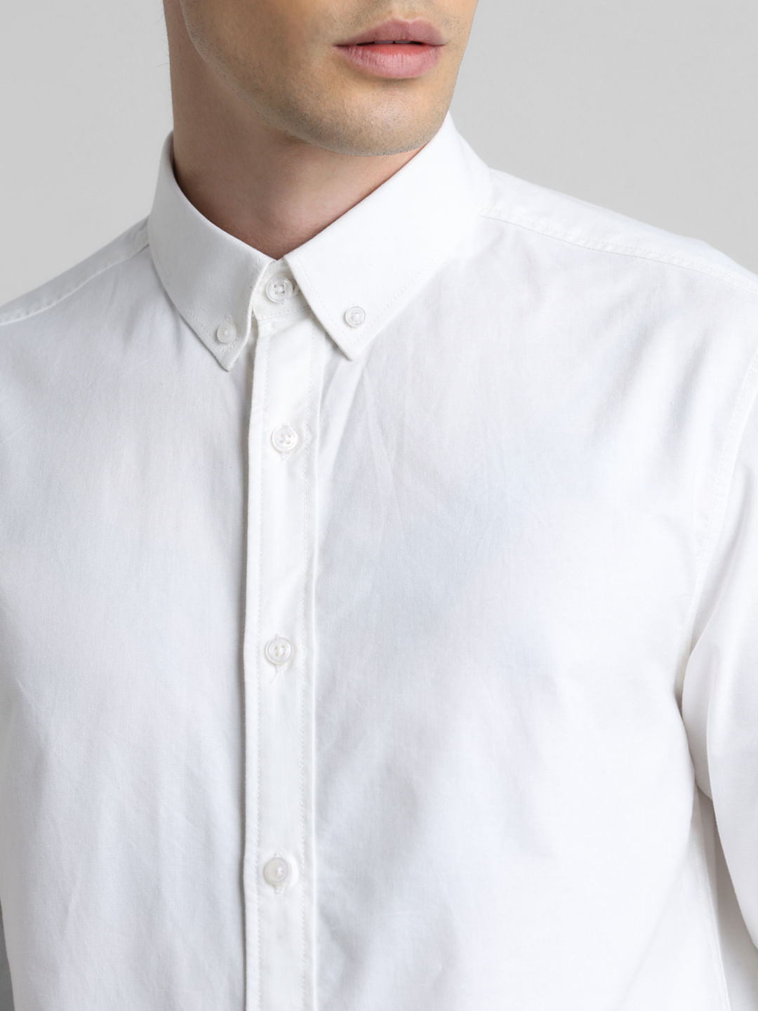 White Oxford Full Sleeves Shirt