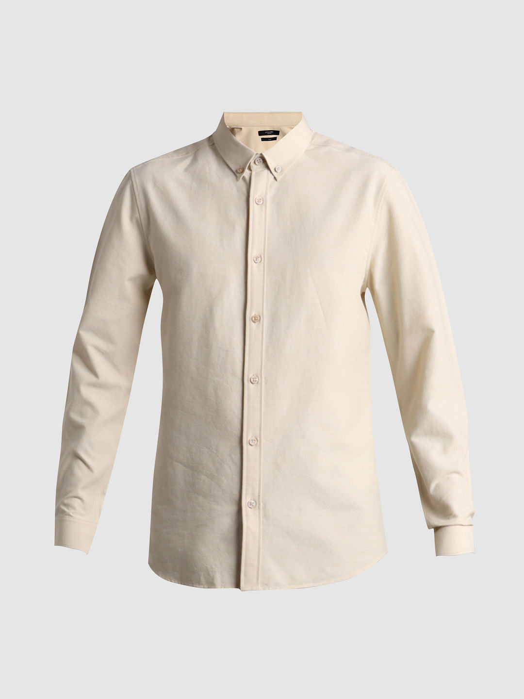 Light Brown Oxford Full Sleeves Shirt