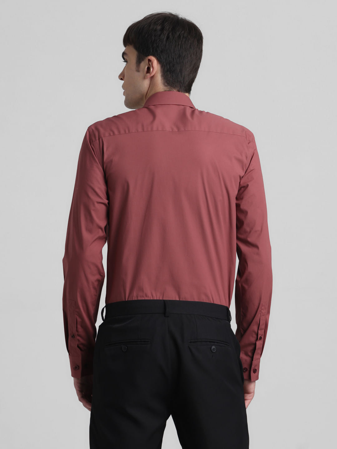 Light Brown Poplin Full Sleeves Shirt