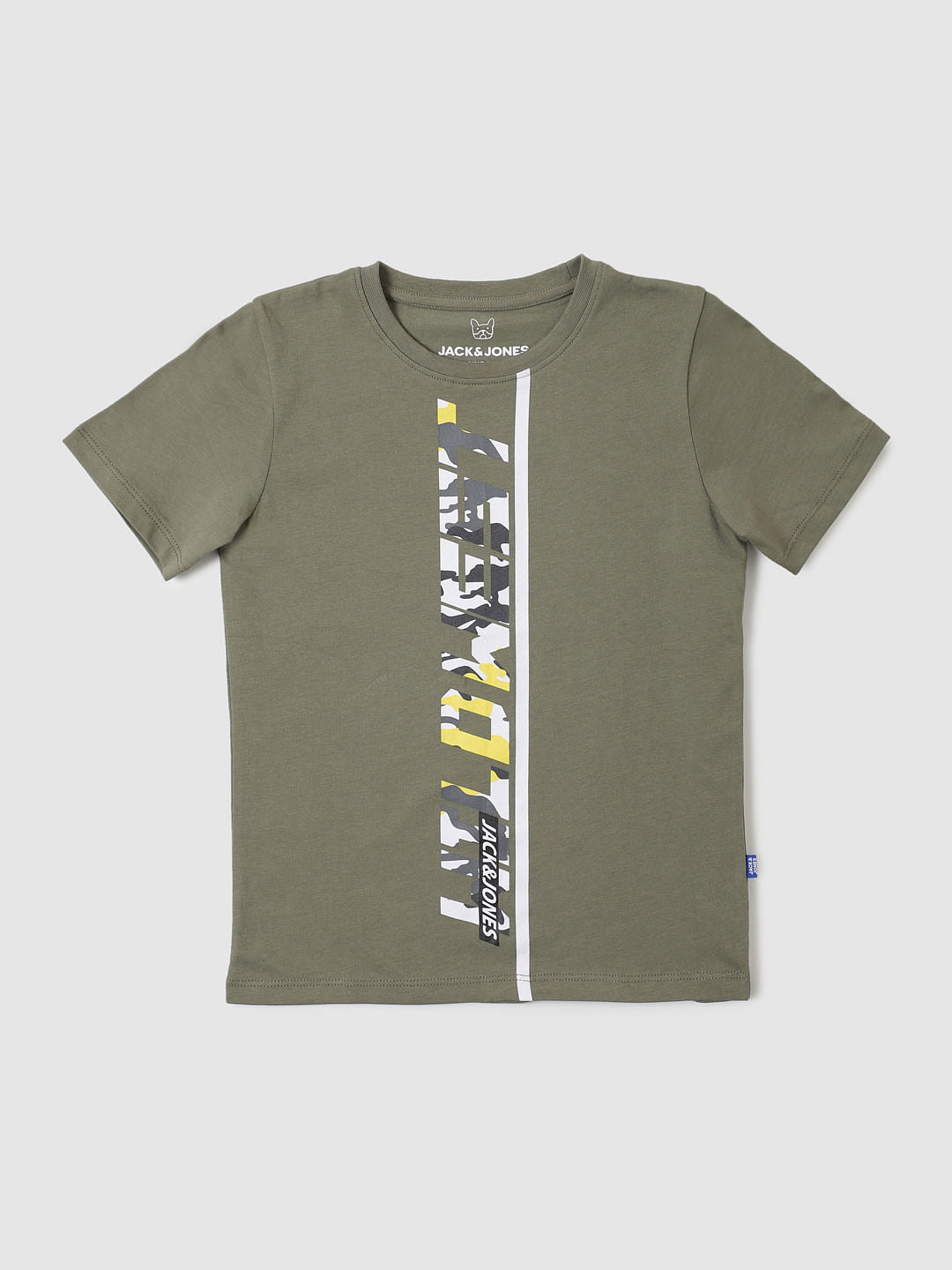 Boys Green Graphic Print Crew Neck T-shirt - 4/5Y
