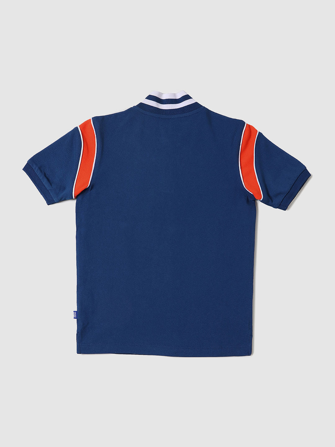 Boys Blue Polo Neck T-shirt