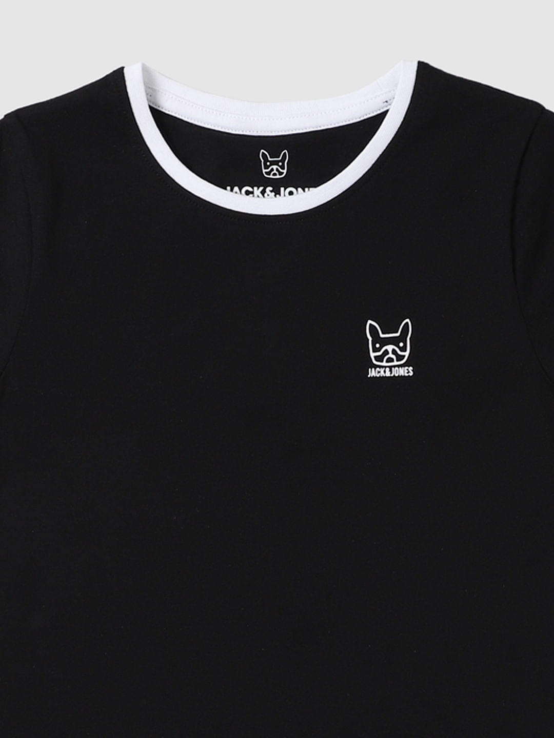 Boys Black Crew Neck T-shirt