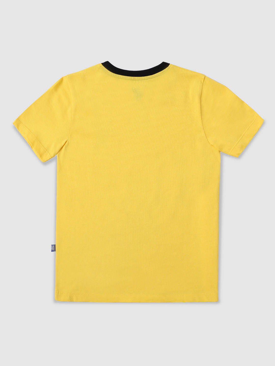 Boys Yellow Crew Neck T-Shirt