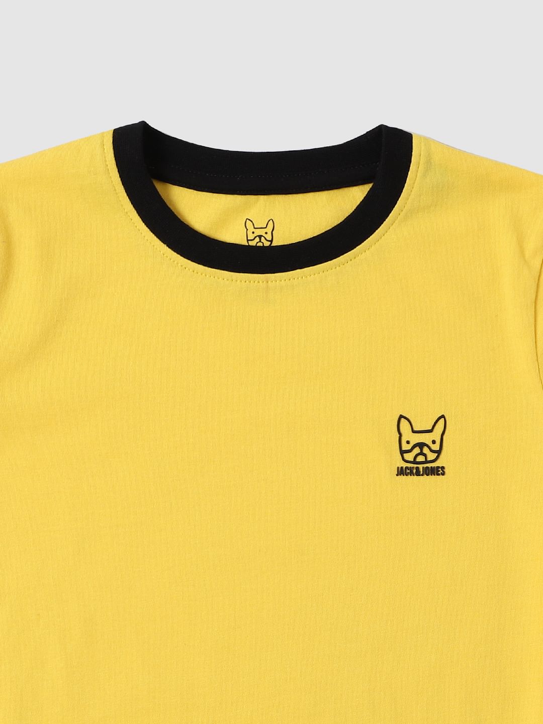 Boys Yellow Crew Neck T-Shirt