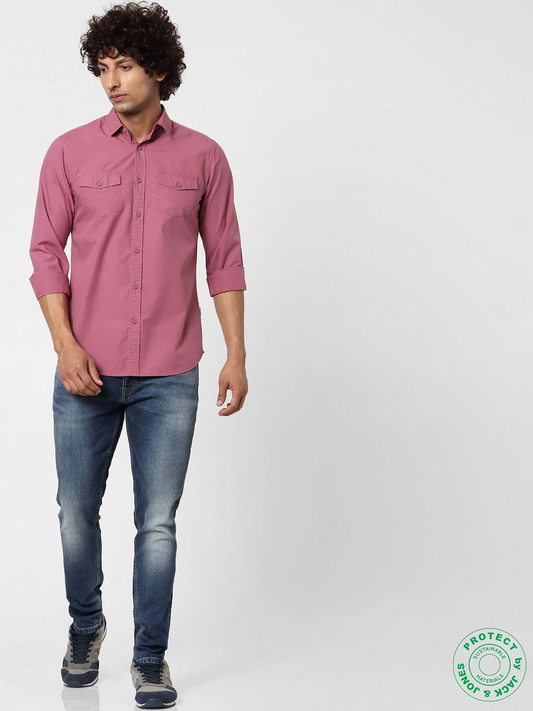 Pink Full Sleeves Shirt
