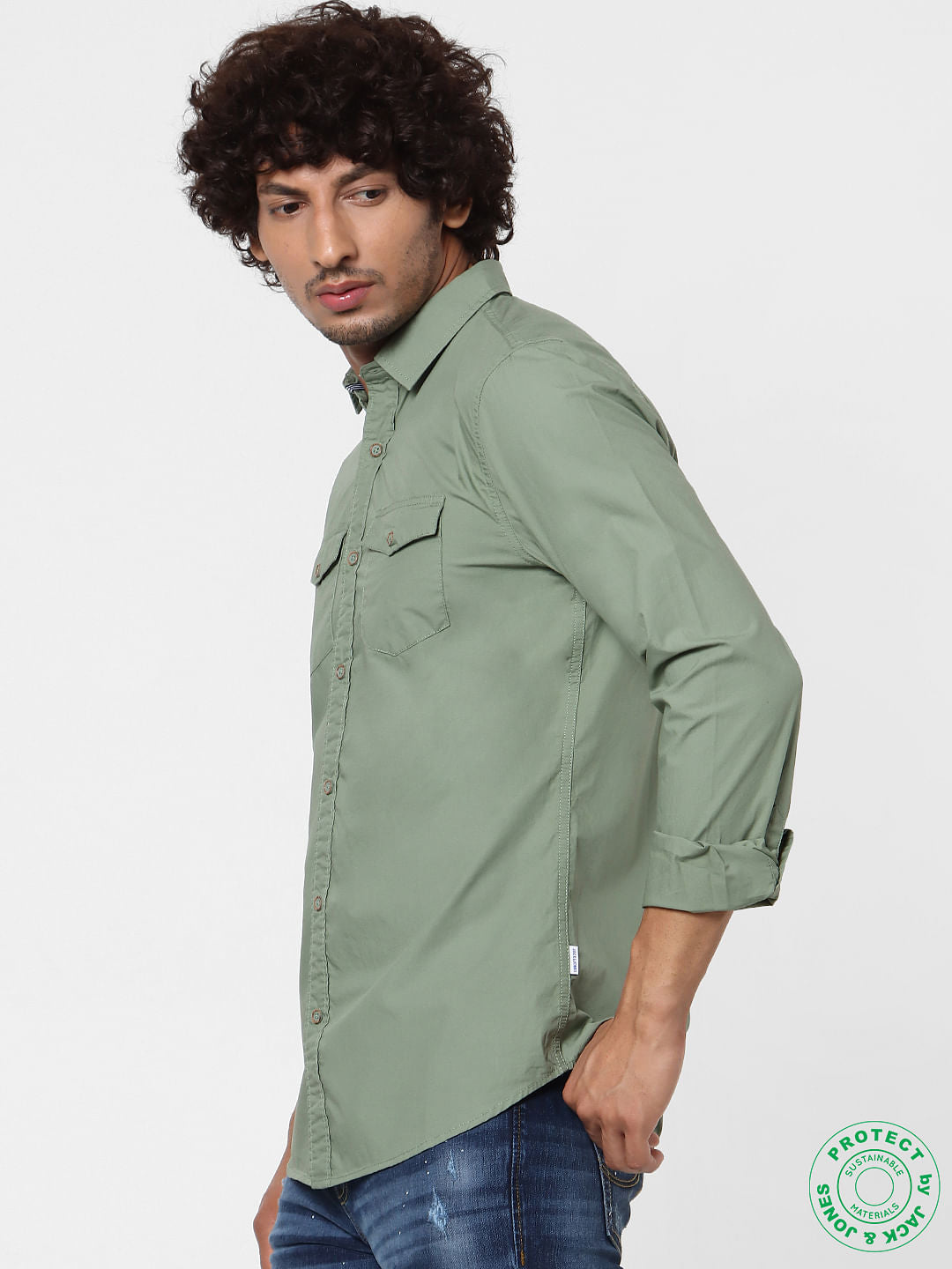 Grey Full Sleeves Shirt